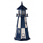 Cape Henry 4 ft. Navy Blue & Ivory