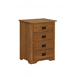 Mission 4 Drawer Nightstand