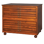 2 - Stackable Five drawer Flat File (10 Drawers Total)