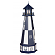 Cape Henry 5 ft. White & Navy Blue