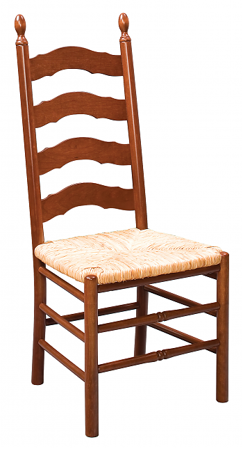 French Country Ladder Back Side Chair