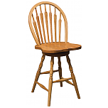 Arrow Back Swivel Stool