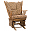 Four Post Gliding Rocker (shown with Upholstered Ottoman)