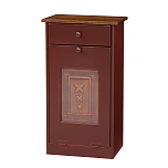 Trash Bin Cabinet w/ Tin