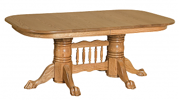 44 x 60 Double Pedestal Table