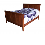 Mission Bed with Flat Panels