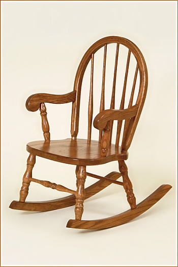 Oak Childs Bowback Rocker