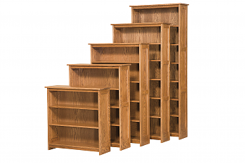 24"W Mission Flat Panel Bookcase