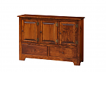 3 Door Hall Cabinet w/ Wood