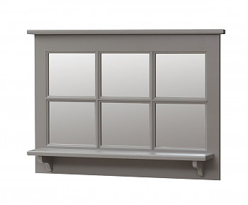 Horizontal Large Mirror w/ Panes
