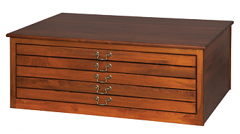 5 Drawer Flat File Cabinet w/o feet